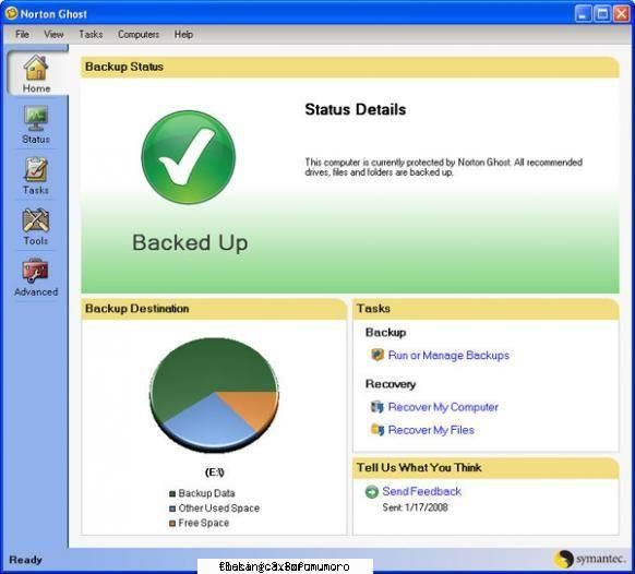 norton ghost (windows vista xp) key recovery points ftp site for easier offsite backup (added this